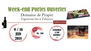 en tête portes ouvertes printemp Domaine de Prapin